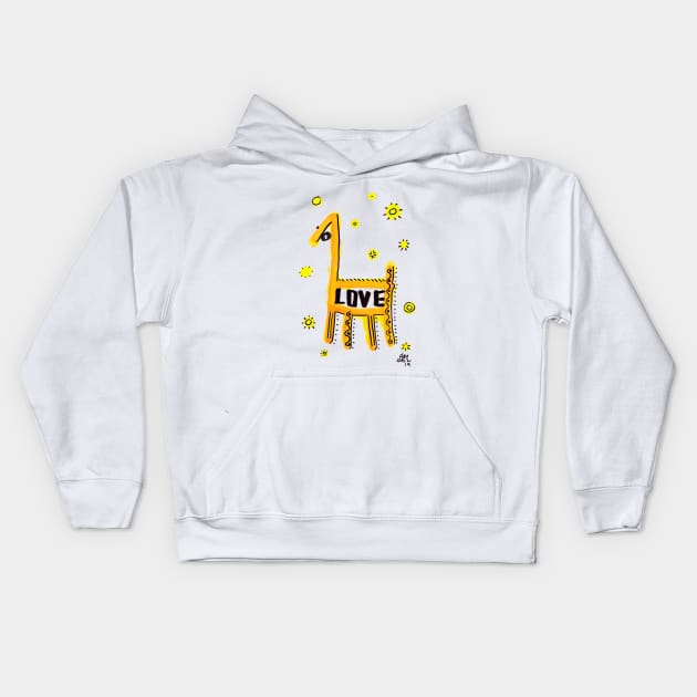 horse Kids Hoodie by Angel Rivas